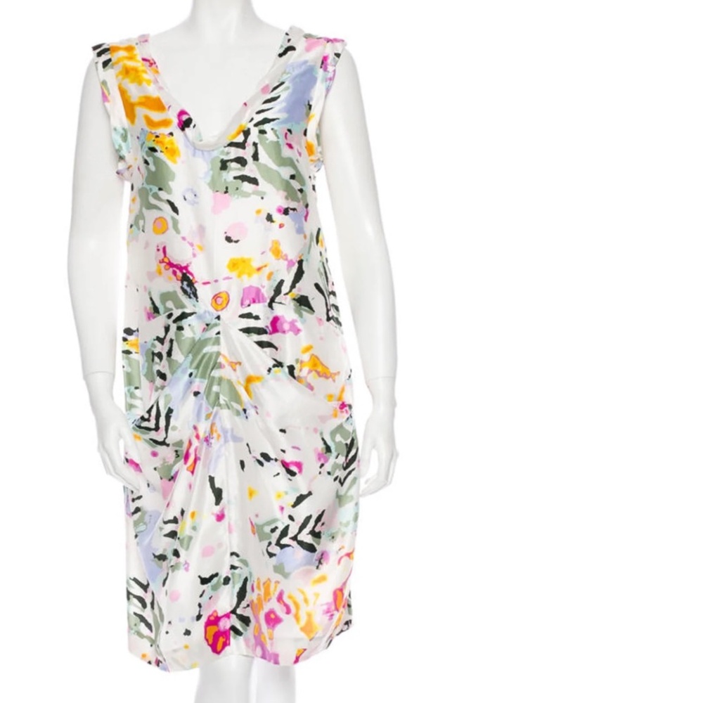 Silk dress Floral white - Thakoon - Sz 6